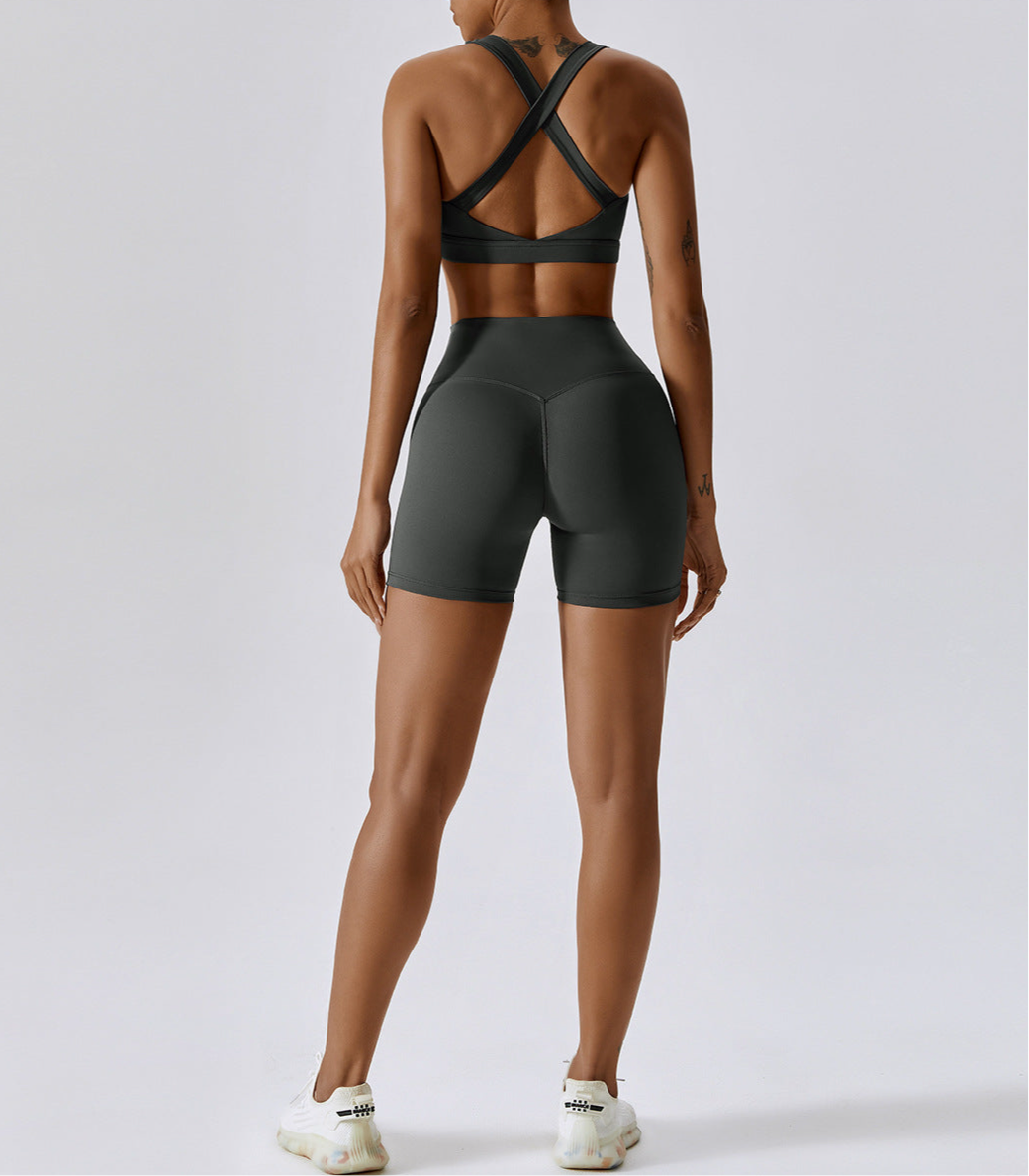 Athena - 3in1 Shorts Set Grey