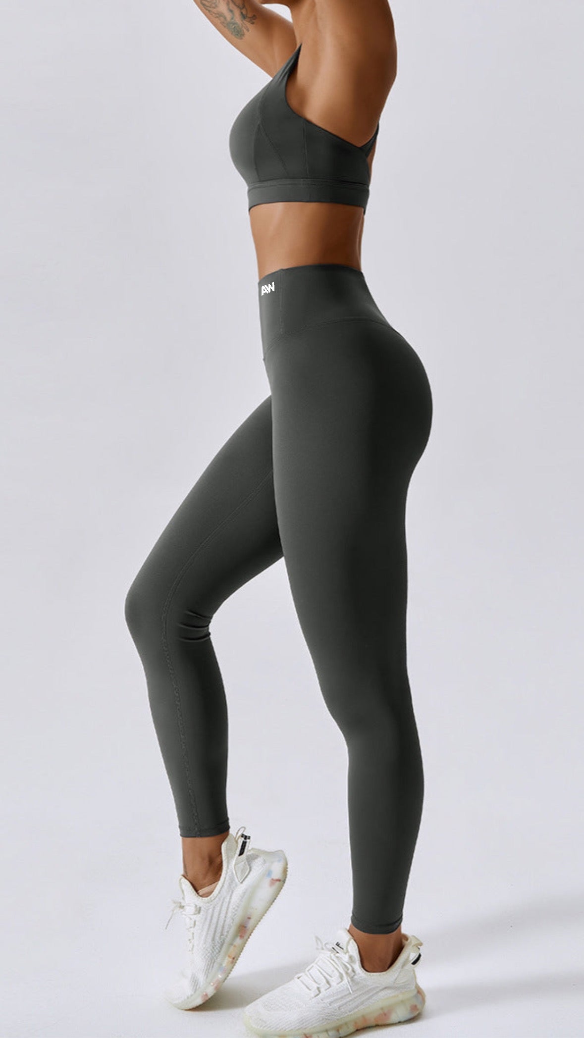 Athena - 3in1 Leggings Set Grey