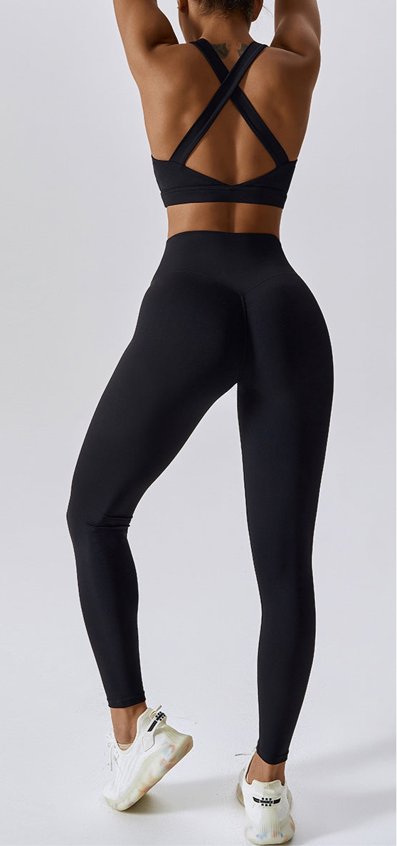 Athena - 3in1 Leggings Set Black