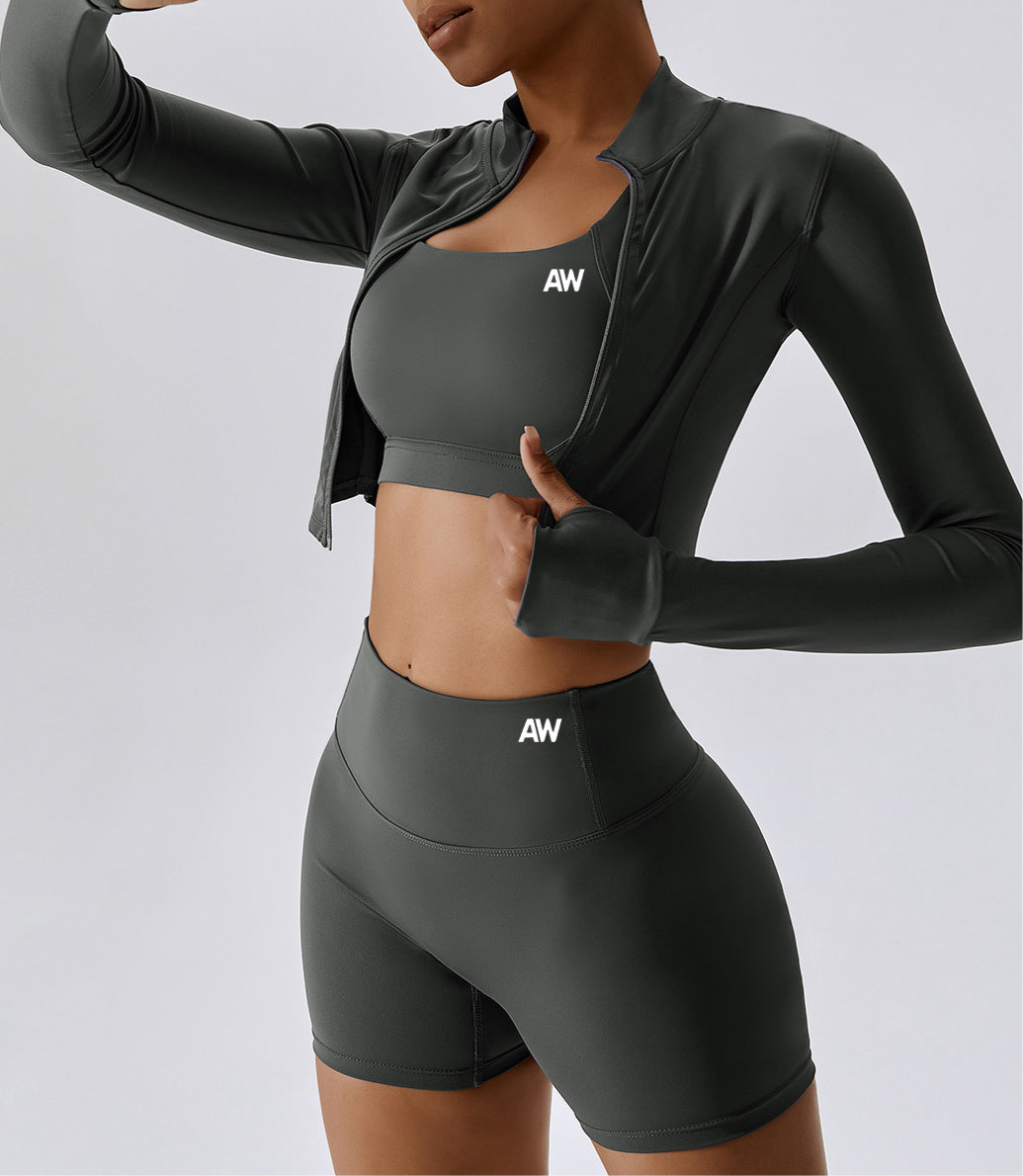 Athena - 3in1 Shorts Set Grey