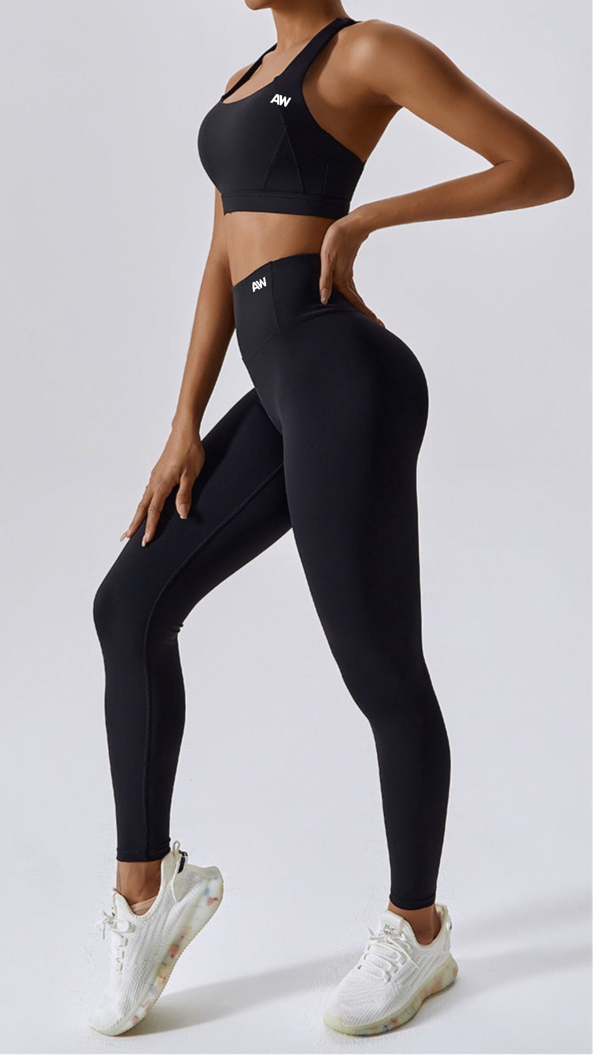 Athena - 3in1 Leggings Set Black