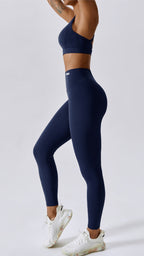 Athena - 3in1 Leggings Set Navy Blue