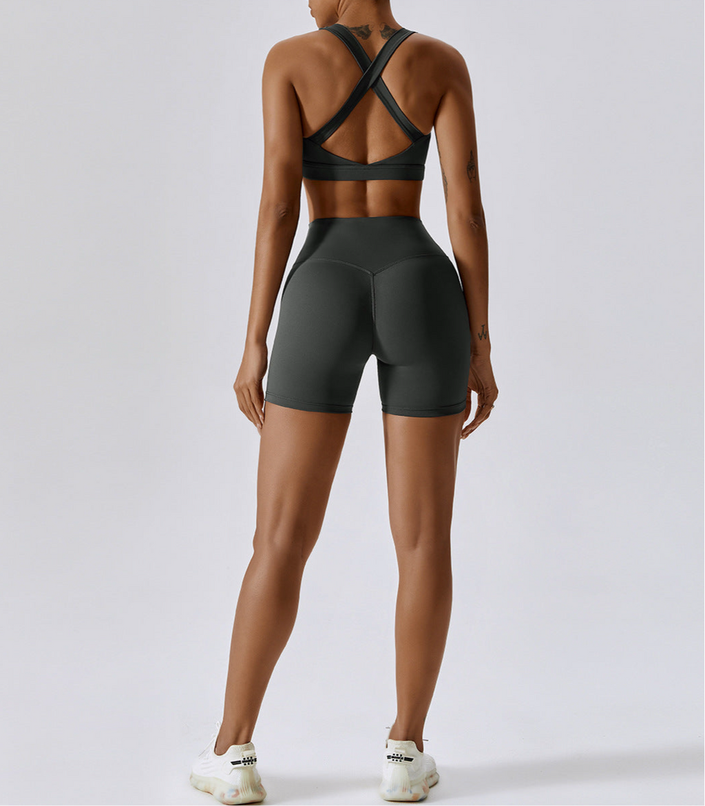 Athena - 3in1 Shorts Set Grey