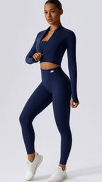 Athena - 3in1 Leggings Set Black