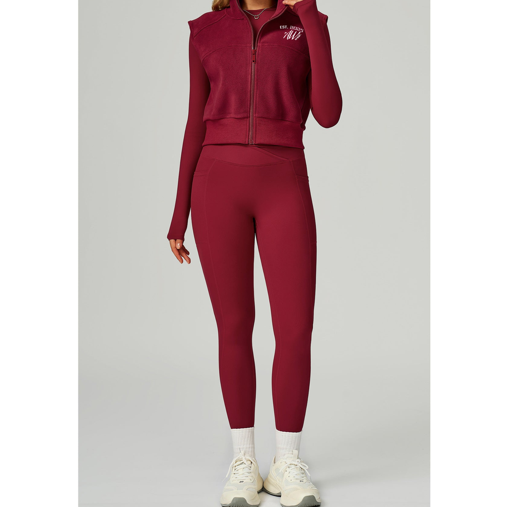CORE VEST Premium Fleece Cherry