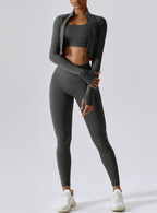 Athena - 3in1 Leggings Set Grey