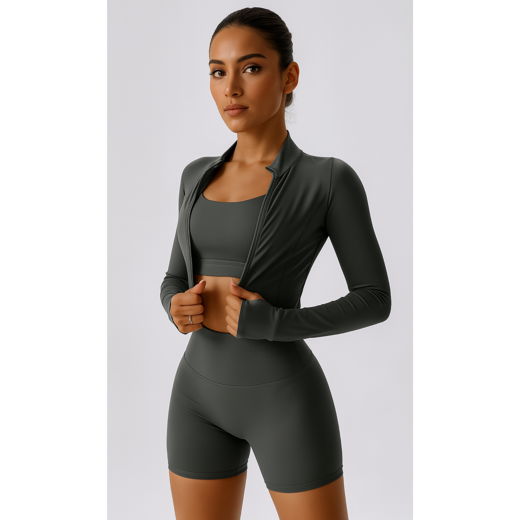 ATHENA Short Set Grey